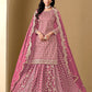 Monjolika Fashion Jacquard Work Dola Pink Readymade Lehenga Choli - Swadesiicart