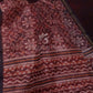 Wine Colored Floral Design Semi Chanderi Saree By Gayathri Reddy Designer Studio | Swadesiicart