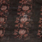 Dark Coffee Brown Colour Lotus Design Semi Chanderi Saree By Gayathri Reddy Designer Studio | Swadesiicart