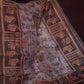 Baby Brown Mix With Pink Floral Design Printed Semi Chanderi Saree By Gayathri Reddy Designer Studio | Swadesiicart