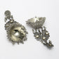 NVR Women's Silver Plated Mirror Work Oxidised Contemporary Jhumka Earrings | Swadesiicart