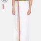 Sethukrishna Pack Of 2 White Solid Cotton Readymade Dhoti For Men | Swadesiicart