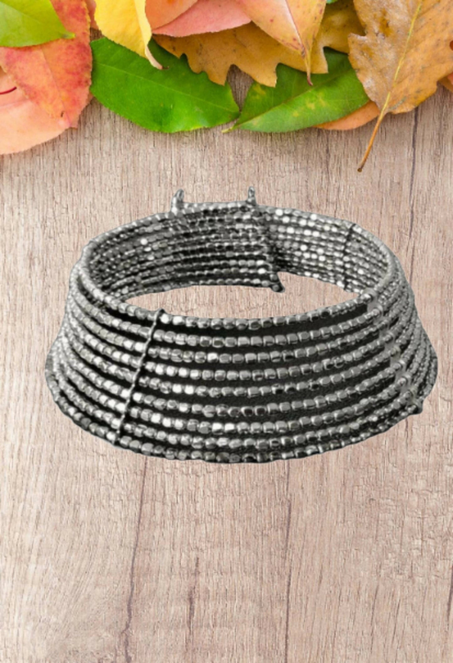 Mominos Fashion Joharkamal Oxidised Beaded work Hasli Design Choker For Women & Girls | Swadesiicart