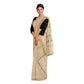 Exclusive Collection 100% Pure Cotton Light Brown Saree With Printed Work - Swadesiicart
