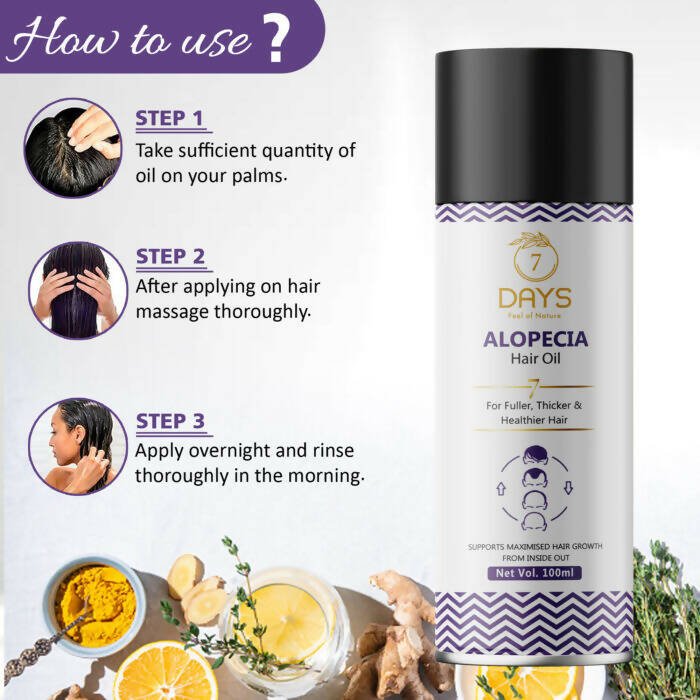 7 Days Alopecia Hair Oil - Swadesiicart