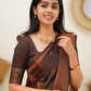 Kalini Ethnic Motifs Woven Design Zari Banarasi Saree | Swadesiicart