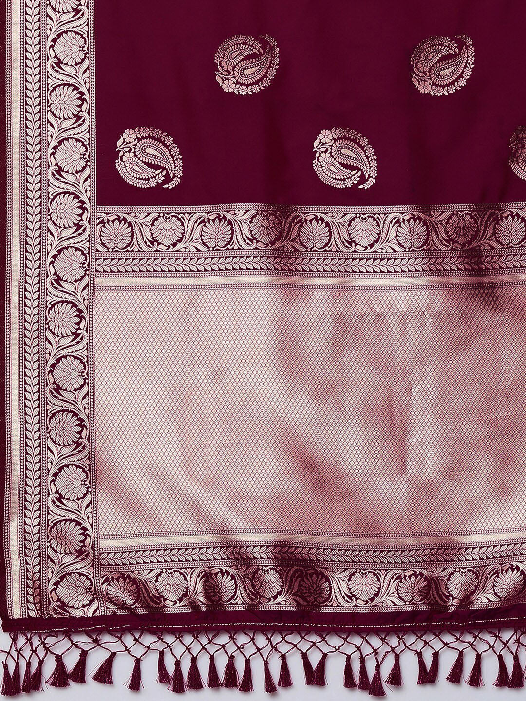Mitera Ethnic Motifs Woven Design Zari Banarasi Saree | Swadesiicart
