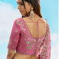 Monjolika Fashion Embroidered Onion Pink Silk Reception Lehenga Choli - Swadesiicart