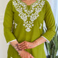 The52 Gorgeous Chikankari Work with Pure Cotton Fabric Straight Kurta, Pant and Dupatta Set | Swadesiicart