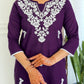 The52 Gorgeous Chikankari Work with Pure Cotton Fabric Straight Kurta, Pant and Dupatta Set | Swadesiicart