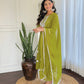 The52 Chikankari Work with Pure Cotton Fabric Straight Kurta, Pant and Dupatta Set | Swadesiicart