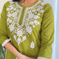 The52 Chikankari Work with Pure Cotton Fabric Straight Kurta, Pant and Dupatta Set | Swadesiicart
