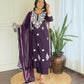 The52 Chikankari Work with Pure Cotton Fabric Straight Kurta, Pant and Dupatta Set | Swadesiicart