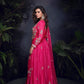 Anaita Pink Heavy Chinon With Embroidery Stitched Gown