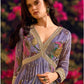 Anaita Purple Heavy Chinon With Embroidery Stitched Gown