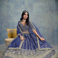 Monjolika Fashion Art Silk Embroidered Blue Designer Lehenga Choli - Swadesiicart
