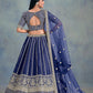 Monjolika Fashion Art Silk Embroidered Blue Designer Lehenga Choli - Swadesiicart