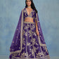 Monjolika Fashion Purple Art Silk Designer Wedding Lehenga Choli - Swadesiicart