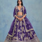 Monjolika Fashion Purple Art Silk Designer Wedding Lehenga Choli - Swadesiicart