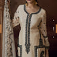 Anaita Beige Heavy Chinon Stitched Salwar Suit With Sequence Embroidery Work