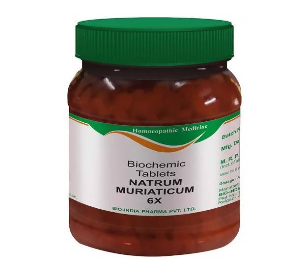 Bio India Homeopathy Natrum Muriaticum Biochemic Tablets | Swadesiicart