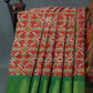 Shades of Maroon Colour Patola Design Semi Chanderi Saree By Gayathri Reddy Designer Studio | Swadesiicart