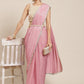 Tikhi Imli Pink Ethnic Motifs Print Saree | Swadesiicart