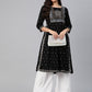 Kalini Ethnic Motifs Printed Mirror Work Kurta - Swadesiicart
