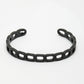 NVR Men's Black Rhodium-Plated Metal Cuff Bracelet - Swadesiicart