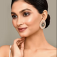 Peacock Maroon and Green Stud Earring Tops for Womens by House of Ree | Swadesiicart