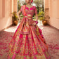 Monjolika Fashion Rani Pink Banarasi Silk Diamond Wedding Trendy Lehenga Choli | Swadesiicart