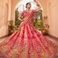 Monjolika Fashion Rani Pink Banarasi Silk Diamond Wedding Trendy Lehenga Choli | Swadesiicart