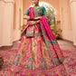 Monjolika Fashion Multi Colour Banarasi Silk Diamond Wedding Trendy Lehenga Choli | Swadesiicart
