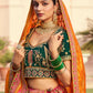 Monjolika Fashion Multi Colour Banarasi Silk Diamond Wedding Trendy Lehenga Choli | Swadesiicart