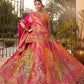 Monjolika Fashion Multi Colour Banarasi Silk Diamond Wedding Trendy Lehenga Choli | Swadesiicart