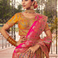 Monjolika Fashion Multi Colour Banarasi Silk Diamond Wedding Trendy Lehenga Choli | Swadesiicart
