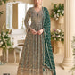 Anaita D Green Georgette Stitched Anarkali Suit with Sequence & Diamond Work
