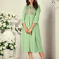 Monjolika Fashion Fancy Festive Wear Pista Green Color Rayon Fabric Thread Embroidered Kurti - Swadesiicart