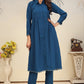 Monjolika Fashion Morpeach Cotton Solid Festival Casual Kurti - Swadesiicart