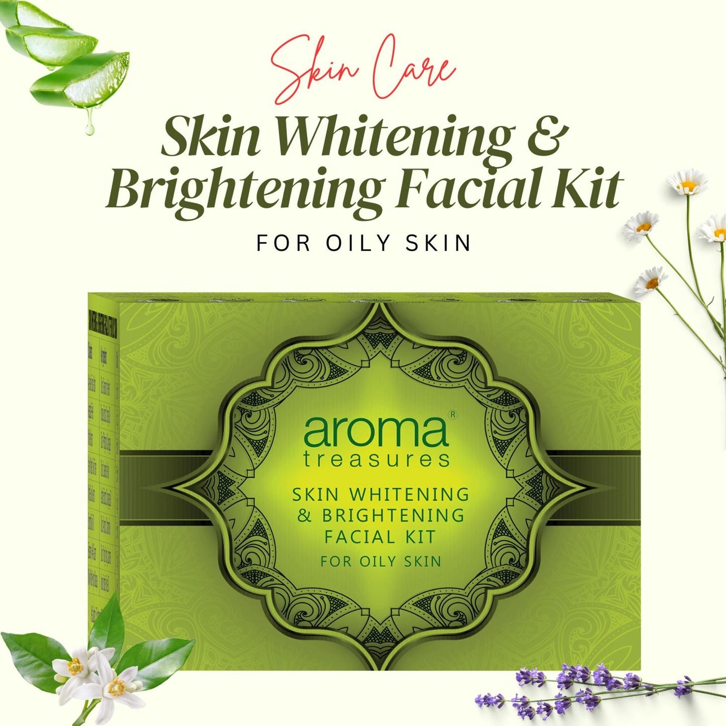 Aroma Treasure Skin Whitening And Brightening Facial Kit For Oily Skin