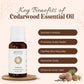 Aroma Treasures Cedarwood Pure Essential Oil