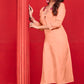 Monjolika Fashion Cotton Party Wear Kurti In Peach - Swadesiicart