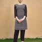 Monjolika Fashion Embroidered Georgette Straight Kurta Set In Coffee - Swadesiicart