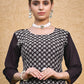 Monjolika Fashion Embroidered Georgette Straight Kurta Set In Coffee - Swadesiicart