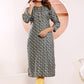 Monjolika Fashion Viscose Morpeach Buttons Party Wear Kurti For Party - Swadesiicart