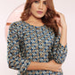 Monjolika Fashion Viscose Morpeach Buttons Party Wear Kurti For Party - Swadesiicart