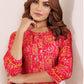Monjolika Fashion Viscose Rani Pink Buttons Party Wear Kurti For Party - Swadesiicart