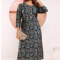 Monjolika Fashion Viscose Navy Blue Buttons Party Wear Kurti For Party - Swadesiicart