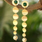 Joban Fashion Women Long Pattern Matte Gold Earrings | Swadesiicart