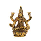 Estele Gold-Polished goddess of wealth Laxmi Devi on lotus Idol for Pooja/Car decor - Swadesiicart